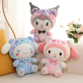 Peluche Sanrio Kawaii (cinnamoroll + My Melody + Kuromi)