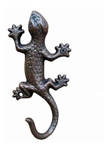 Gancho De Pared Decorativo De Hierro Fundido - Gecko De Hier