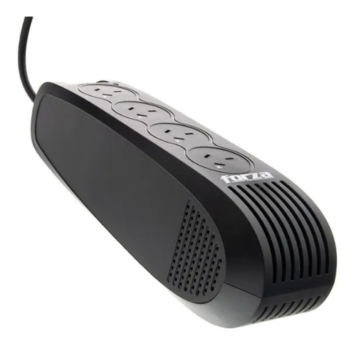 Estabilizador de tensión Forza FVR 900VA Series FVR-902A 900VA entrada de 220V negro