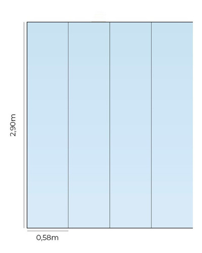 Imagem 3 de 6 de Papel De Parede Adesivo Degradê Azul N014171 0,58x2,5m