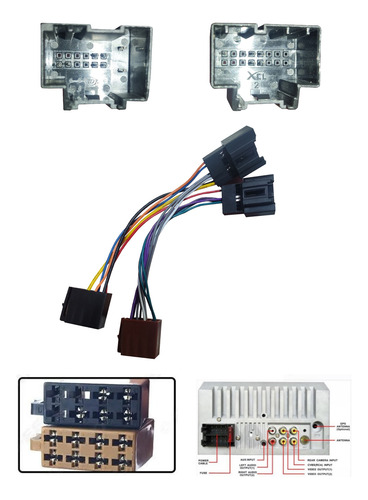Arnes Chevrole Para La Instalación Radio Conector Iso 16pin