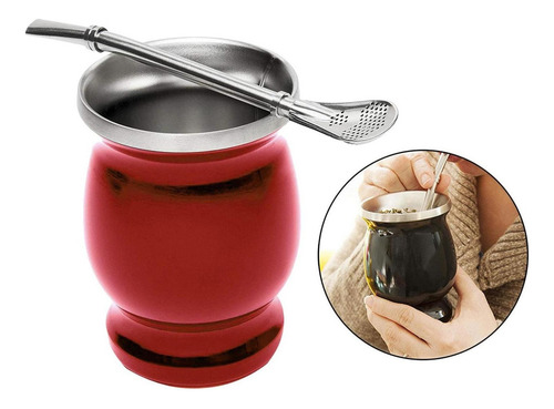 Doble Pared De Acero Inoxidable Mate Calabaza Taza De Té