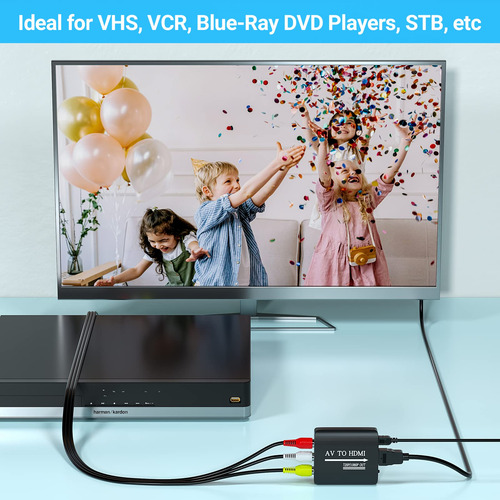 Convertidor Av A Hdmi Compatible Con 720p/1080p Para Ps1/ps2