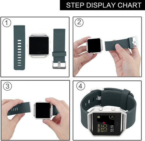 Imagen 7 de 10 de 6 Mallas P/ Reloj Fitbit Blaze Talle Small