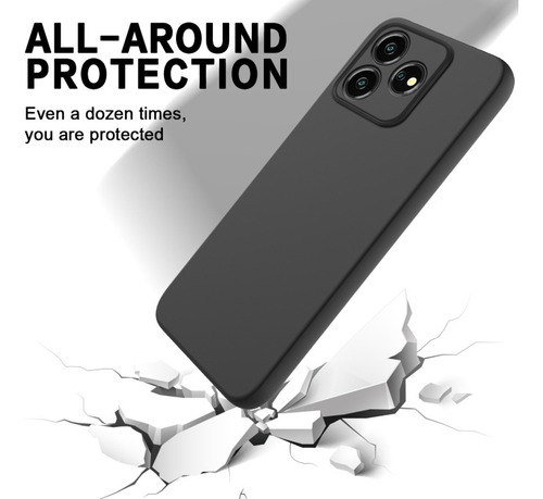 Compatible Funda De Silicona Líquida For Zte Axon 50 Lite