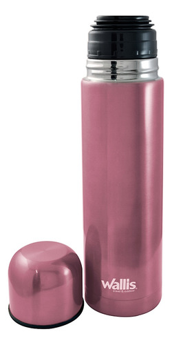 Termo Tipo Bala C/funda 500ml Rosa Metalico Wallis