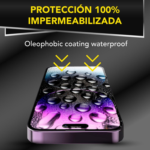 Vidrio Templado 9h Kevlar Pro Con Colocador Iphone 16 Pro