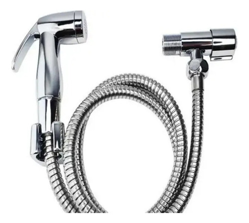 Ducha Higiênica Em Abs 1/4 Volta Cromada Para Banheiro