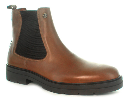 Botas De Piel Para Hombre Christian Galery Con Elastico Y
