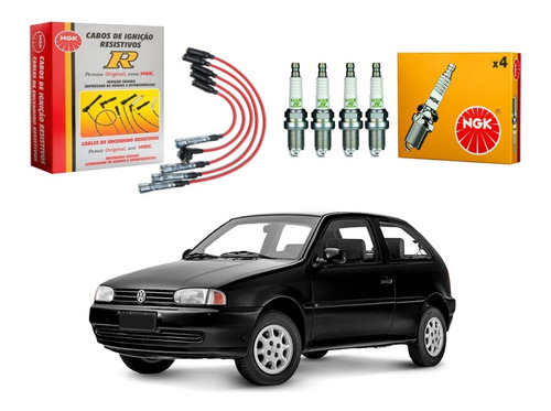 Kit Vela Cabo Original Volkswagen Gol Bola 1.6 Ap 1995