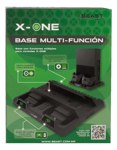 Base Para Controles Y Juegos Beast Enfría Y Carga X-one Base Multi-función