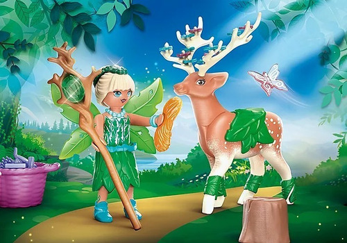Juego Playmobil Ayuma Forest Fairy Con Animal Del Alma 3+