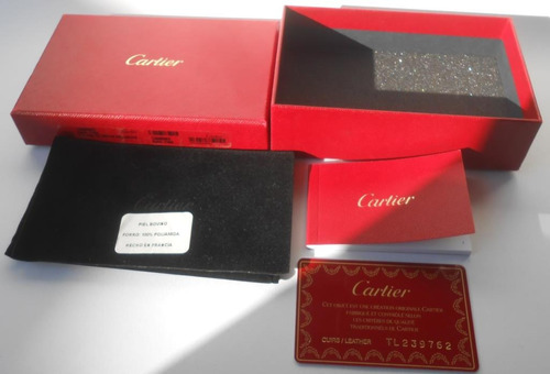 Original Estuche Caja Para Cartera Y Guarda Polvos Cartier 