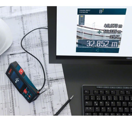 Imagen 8 de 9 de Medidor Distancia Laser Bosch Glm-120 C Profesional - Fdn