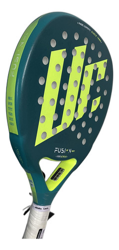 Pala de pádel Urich Fusion Soft 2025 color verde y amarillo vibrante