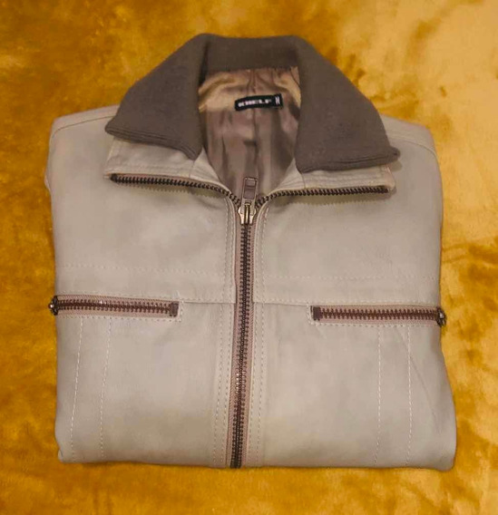 jaqueta de couro khelf