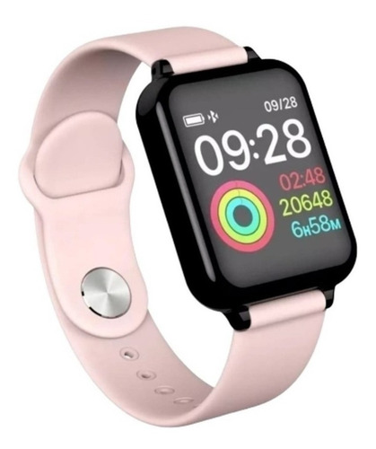 Relógio Rosa Feminino Smartwatch Android Ios Bluetooth Touch