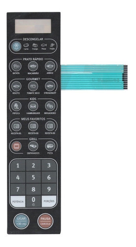 Membrana Teclado Microondas Electrolux Mev41 Mev 41