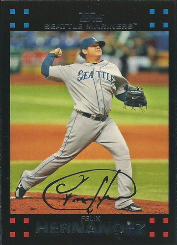 Barajita Felix Hernandez Topps 2007 #435 Marineros Seattle