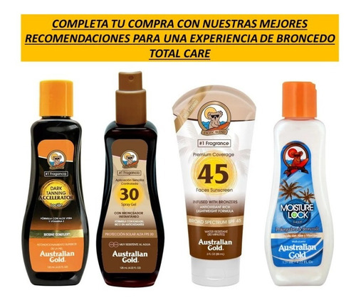 Australian Gold 1 Acelerador De Bronceado Spray Bronzer 8oz Mercado Libre