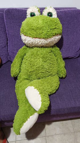 Peluche Rana Sapo Gigante Mide 105 Metros Impecable Estado Verde (Usado)