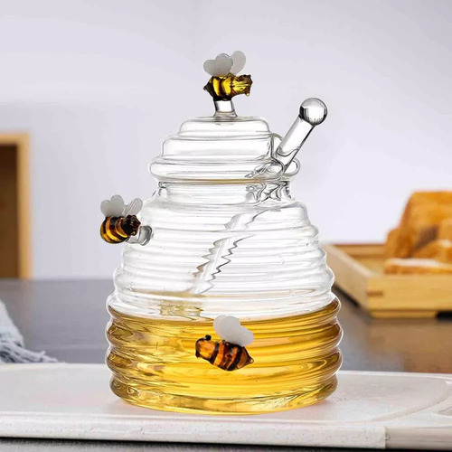 Maceta Transparente Para Abejas Con Cáscara Y Tapa Para -