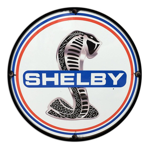 #690 - Cuadro Decorativo Vintage - Shelby Logo Auto No Chapa