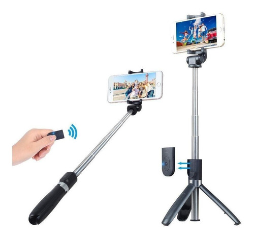 Binden Selfie Stick Tripie Apexel Apl-d4 Para Celular De Hasta 6.5 Pulgadas, Con Obturador Y Soporte Giratorio De 360º