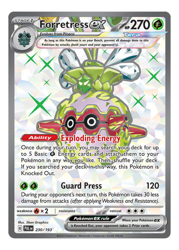 Forretress Ex Tera Pokémon Tcg Carta Original 