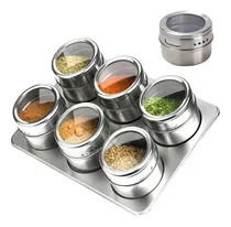 Comprar Especieros Condimenteros Pimenteros Imantado X6 + Base Acero