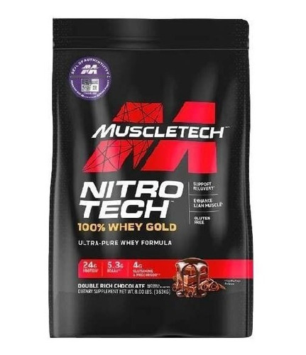 Proteina Nitro Tech 100% Whey Gold 8lbs Original 