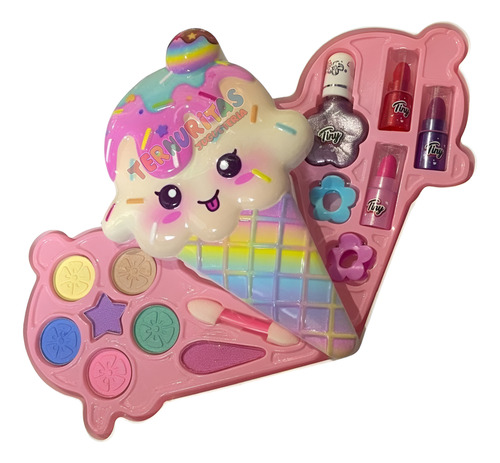 Set De Maquillaje Infantil Helado Artistico Labial Nena Sb