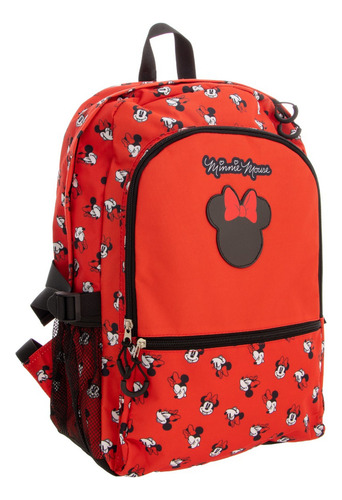 Mochila Escolar Juvenil Truzt Minnie Mouse Color Rojo 40cm Rojo Minnie Mouse
