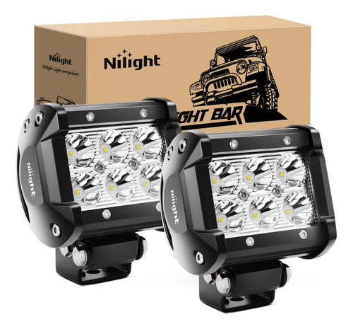 2 Faros Led De Alta Intensidad Nilight 1260 Lmv