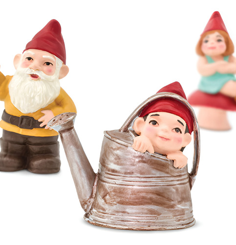 Tubo Com Miniaturas De Gnomos Da Safari Ltd Com 6 Peças Cor Multicolorido