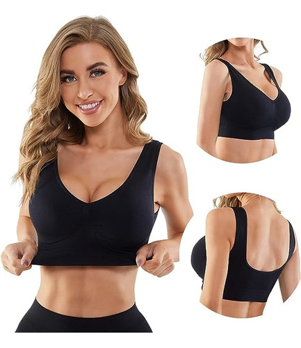 Mujer Tops Deportivos Dama Brasier Correr Ropa Gym Fitness