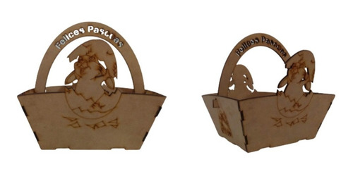 Canasta Porta Huevos De Pascua