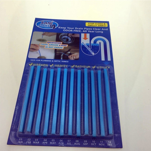 Imagem 2 de 8 de 48 Sani Sticks Limpador Dreno Pia Ralo Produto Original