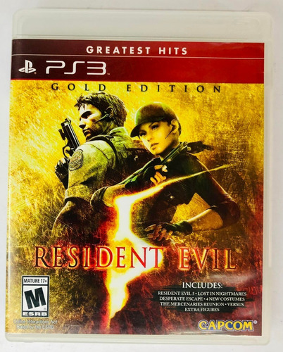 Resident Evil 5 Gold Edition Greatest Hits Ps3 D Rtrmx Vj