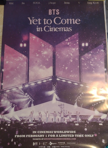 Póster Original, Oficial De Cine Bts Yet To Come