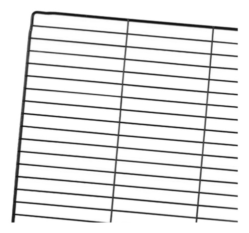 Portable Pet Playpen Panel Jaula Conejo Rejilla Negra Densa