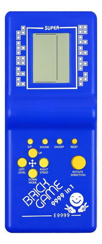 Brick Game Juegos Portátil Tetris 9999 En 1 A Pilas Color Azul
