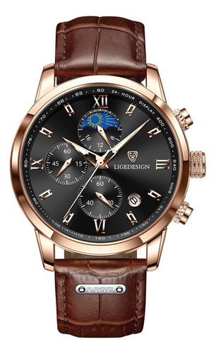 Reloj Original De Moda For Hombre Con Correa De Cuero