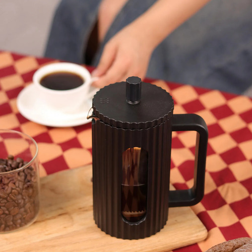 Cafetera Prensa Francesa Vidrio Negra 350cc The Kitchen