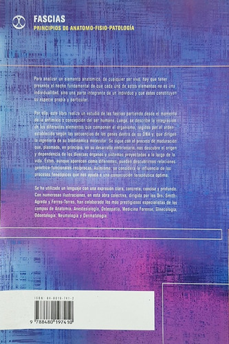 Fascias: Principios De Anatomo-fisio-patología: N/a, De Smith, V.- Ferres, E. Serie N/a, Vol. 1. Editorial Paidotribo, Tapa Blanda, Edición 1 En Español, 2004