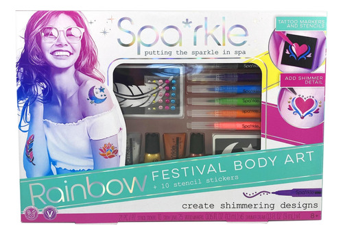 Set De Arte Sparkle Tattoo Markers Universo Binario