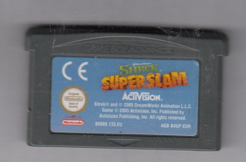 Shrek Super Slam Video De Gameboy Advance Original Usado Qqb