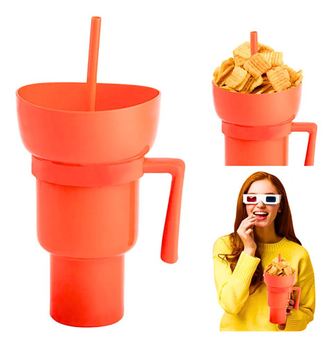 Vaso Playero 2 En 1 Para Snack Y Bebidas