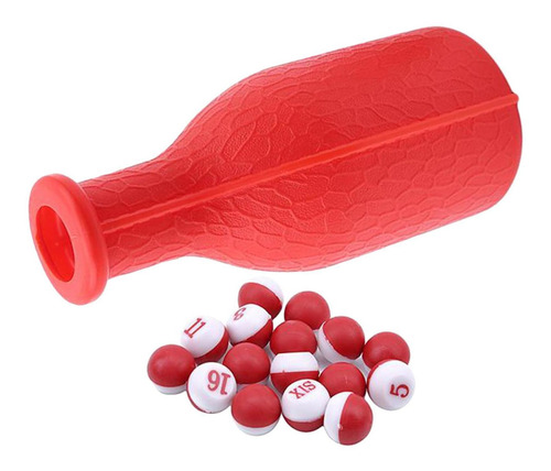 1 Juego De Billar Kelly Pool Shaker Bottle Con 16 Bolas De