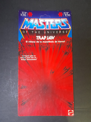 Cartón Muñeco Trapjaw Top Toys Original Colección He-man (Usado)